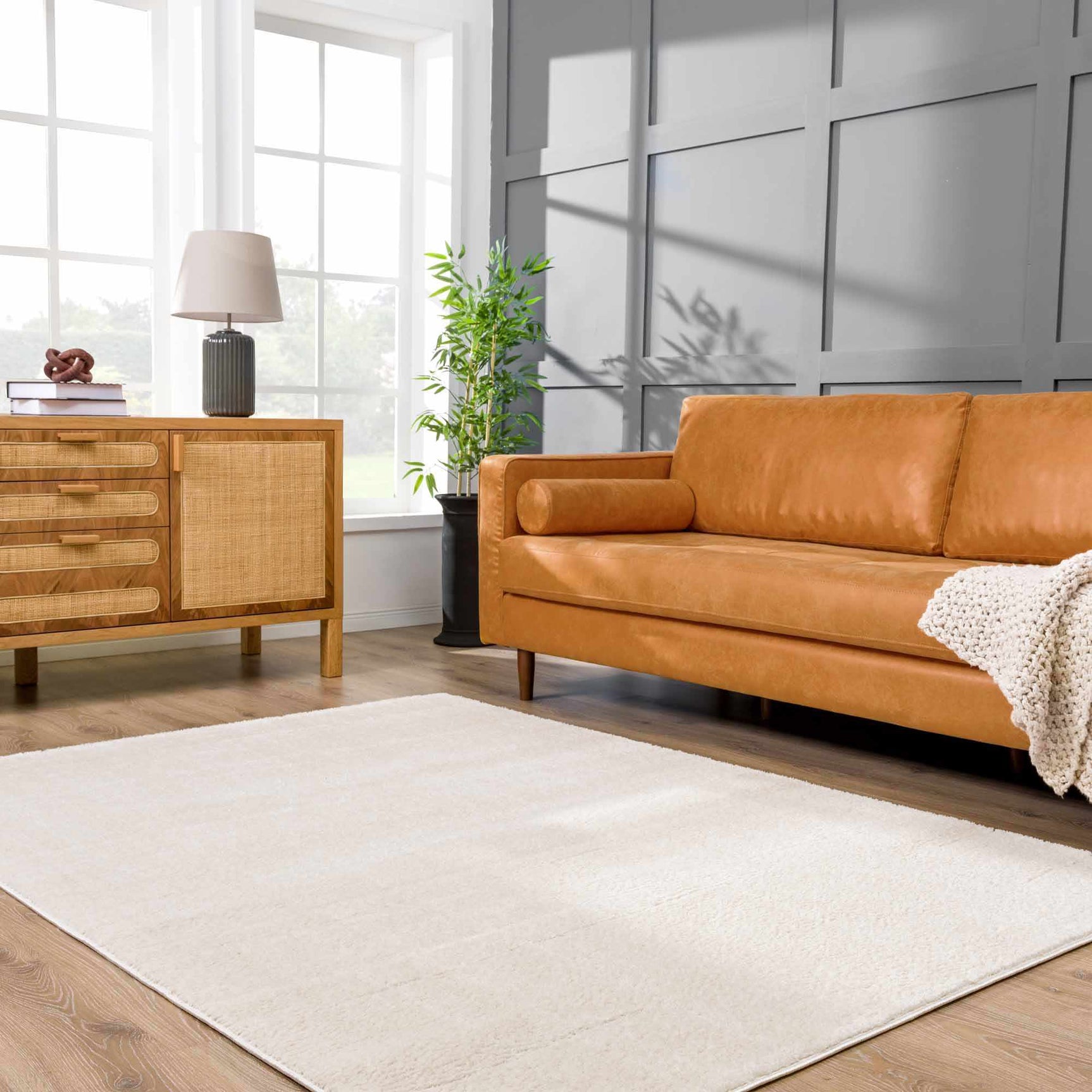 Koume Ivory Area Rug - Ornate Home