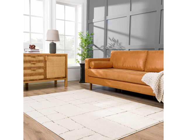 Koume Ivory & Brown Area Rug - Ornate Home