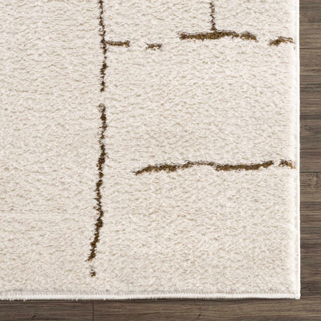 Koume Ivory & Brown Area Rug - Ornate Home