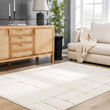 Koume Ivory & Brown Area Rug - Ornate Home