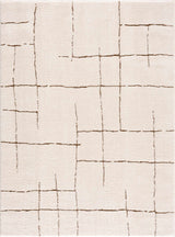 Koume Ivory & Brown Area Rug - Ornate Home