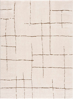 Koume Ivory & Brown Area Rug - Ornate Home