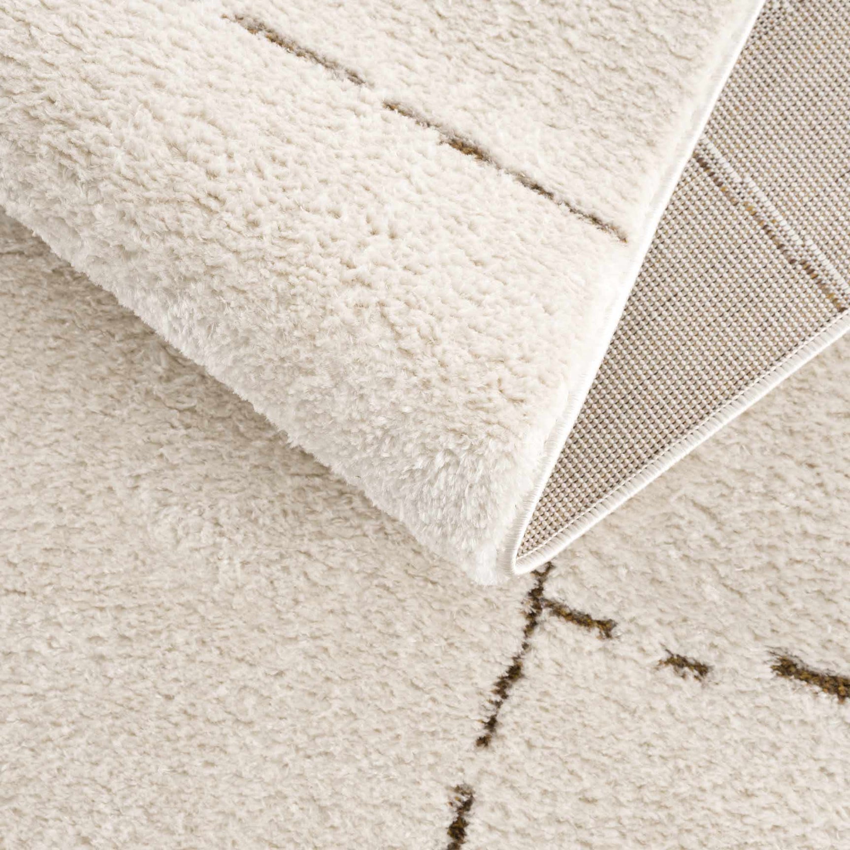 Koume Ivory & Brown Area Rug - Ornate Home