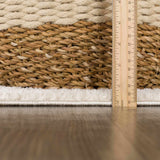 Koume Ivory & Brown Area Rug - Ornate Home