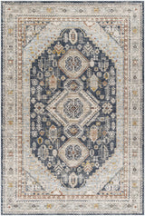Kouta Beige & Navy Area Rug - Ornate Home
