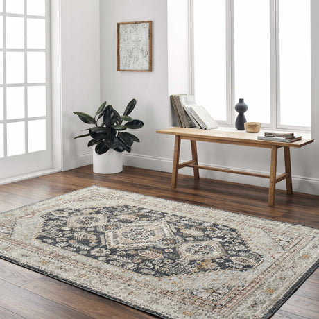 Kouta Beige & Navy Area Rug - Ornate Home