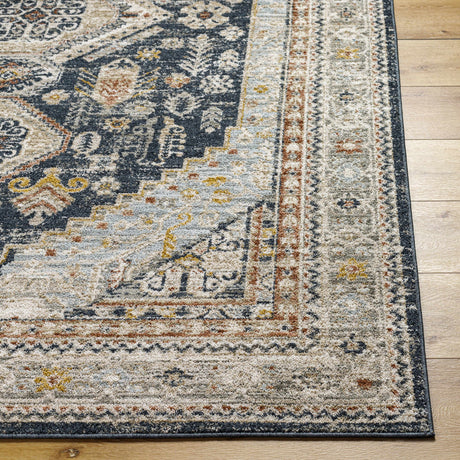Kouta Beige & Navy Area Rug - Ornate Home