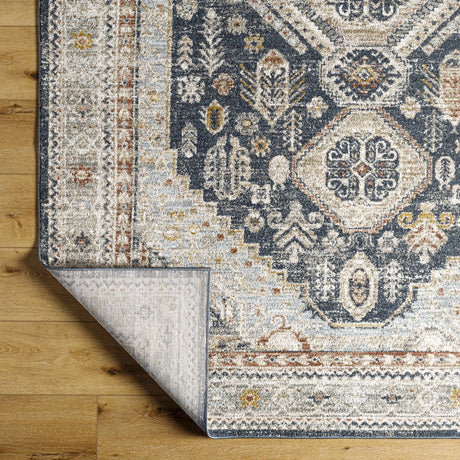 Kouta Beige & Navy Area Rug - Ornate Home