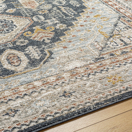 Kouta Beige & Navy Area Rug - Ornate Home