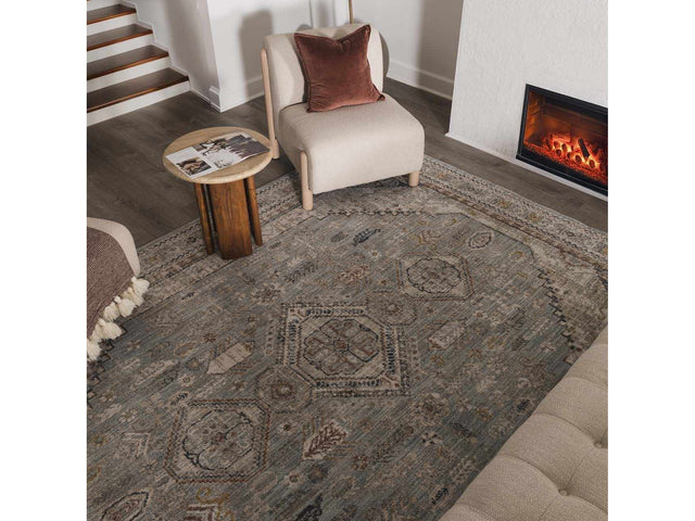 Kouta Gray Blue Area Rug - Ornate Home