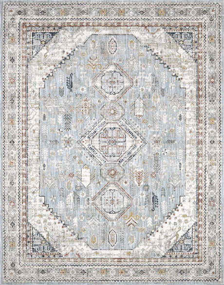 Kouta Gray Blue Area Rug - Ornate Home