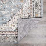 Kouta Gray Blue Area Rug - Ornate Home