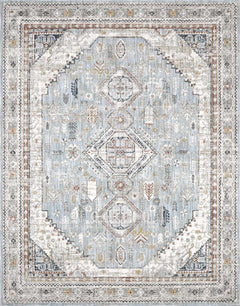 Kouta Gray Blue Area Rug - Ornate Home