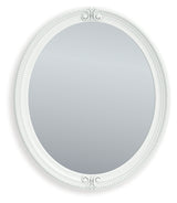 Kozlani White Bedroom Mirror - Ornate Home