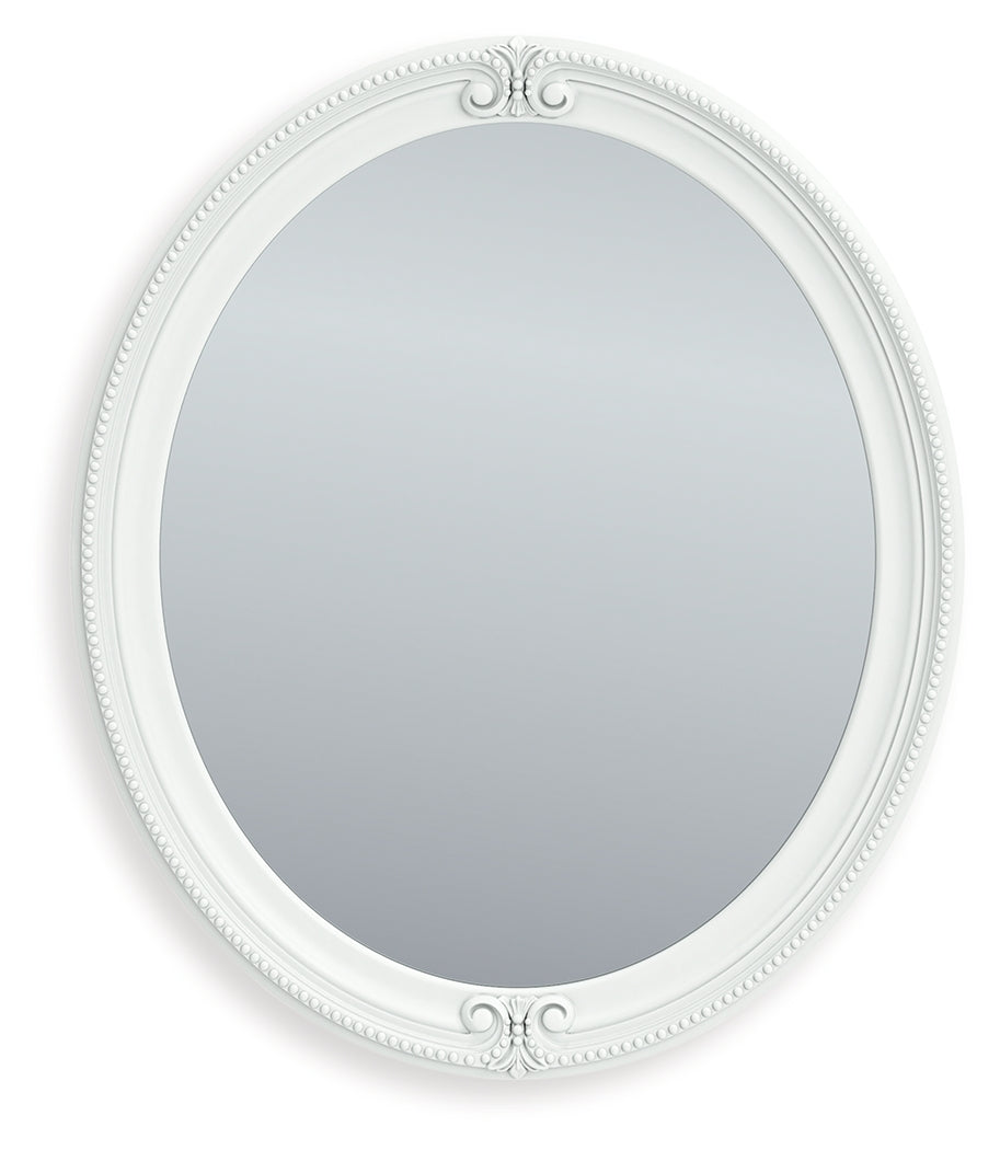 Kozlani White Bedroom Mirror - Ornate Home