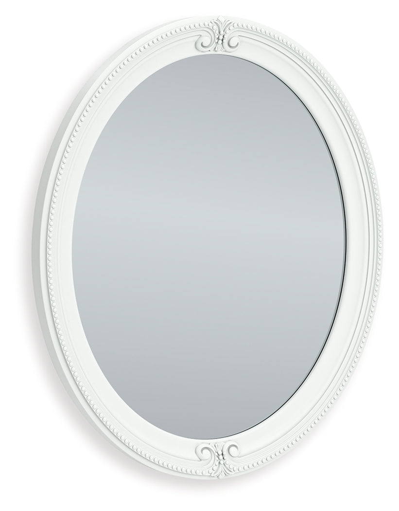 Kozlani White Bedroom Mirror - Ornate Home
