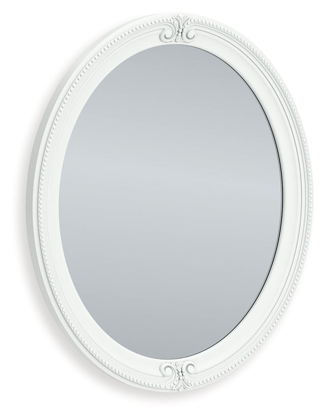 Kozlani White Bedroom Mirror - Ornate Home