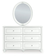 Kozlani White Dresser and Mirror (Online Special Price) - Ornate Home