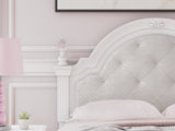 Kozlani White Full Upholstered Panel Bed (Online Special Price) - Ornate Home