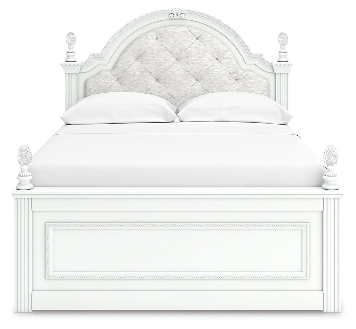 Kozlani White Full Upholstered Panel Storage Bed (Online Special Price) - Ornate Home