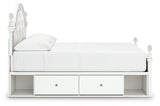 Kozlani White Full Upholstered Panel Storage Bed (Online Special Price) - Ornate Home