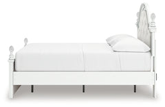 Kozlani White Full Upholstered Panel Storage Bed - Ornate Home