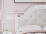 Kozlani White Full Upholstered Panel Storage Bed - Ornate Home