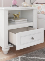 Kozlani White One Drawer Night Stand - Ornate Home