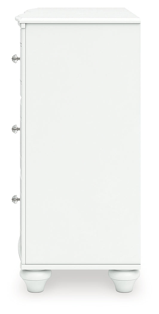 Kozlani White Six Drawer Dresser - Ornate Home