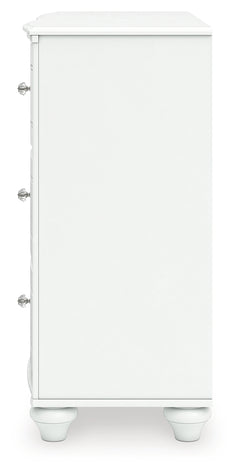 Kozlani White Six Drawer Dresser - Ornate Home
