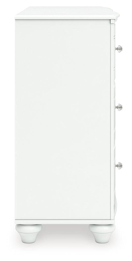Kozlani White Six Drawer Dresser - Ornate Home