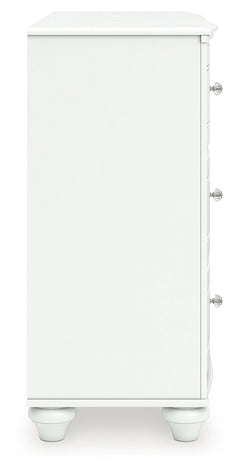 Kozlani White Six Drawer Dresser - Ornate Home
