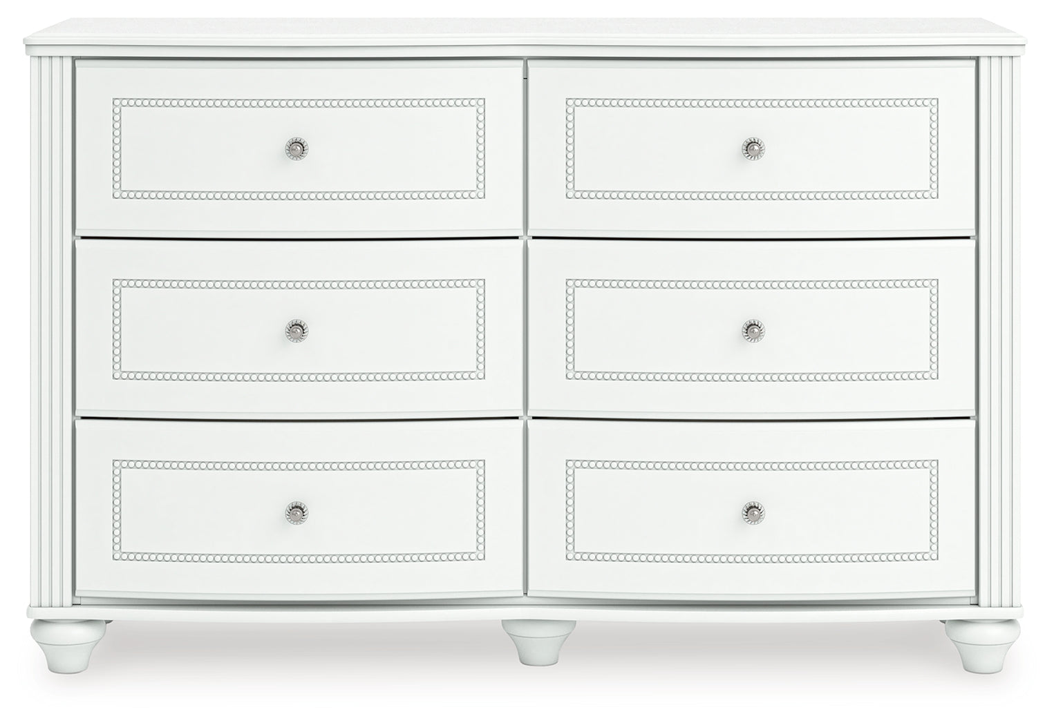 Kozlani White Six Drawer Dresser - Ornate Home