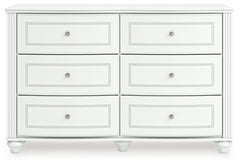 Kozlani White Six Drawer Dresser - Ornate Home