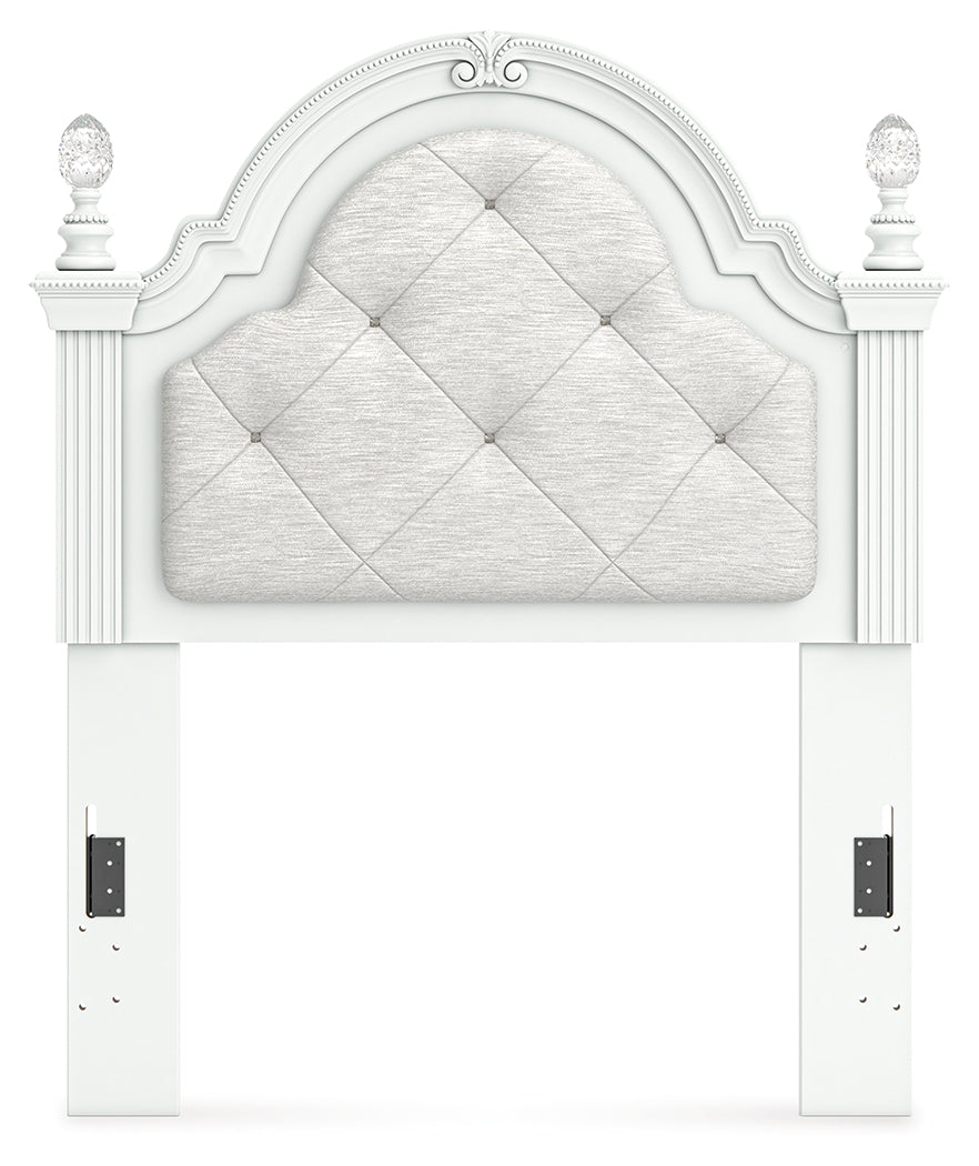 Kozlani White Twin UPH Panel Headboard (Online Special Price) - Ornate Home