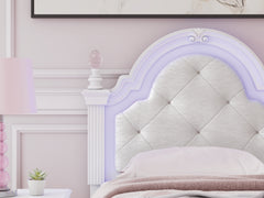 Kozlani White Twin UPH Panel Headboard - Ornate Home