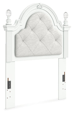 Kozlani White Twin UPH Panel Headboard - Ornate Home