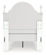 Kozlani White Twin Upholstered Panel Bed (Online Special Price) - Ornate Home