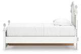 Kozlani White Twin Upholstered Panel Storage Bed (Online Special Price) - Ornate Home