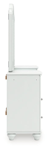 Kozlani White Vanity, Mirror and Stool (Online Special Price) - Ornate Home