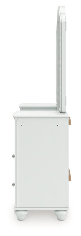 Kozlani White Vanity, Mirror and Stool (Online Special Price) - Ornate Home