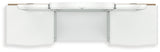 Kozlani White Vanity, Mirror and Stool (Online Special Price) - Ornate Home