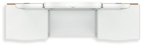 Kozlani White Vanity, Mirror and Stool - Ornate Home