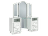 Kozlani White Vanity with Mirror (Online Special Price) - Ornate Home