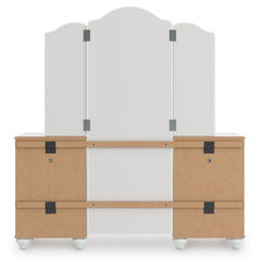 Kozlani White Vanity with Mirror - Ornate Home