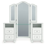 Kozlani White Vanity with Mirror - Ornate Home