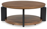 Kraeburn Brown/Black Coffee Table (Online Special Price) - Ornate Home