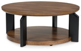 Kraeburn Brown/Black Coffee Table - Ornate Home