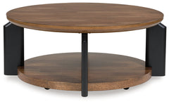 Kraeburn Brown/Black Coffee Table - Ornate Home