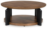 Kraeburn Brown/Black Coffee Table - Ornate Home